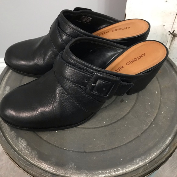 Antonio Melani Leather Mules - Picture 7 of 11